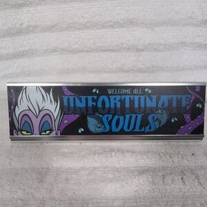 Ursula Welcome All Unfortunate Souls Nameplate Little Mermaid Desk New Disney